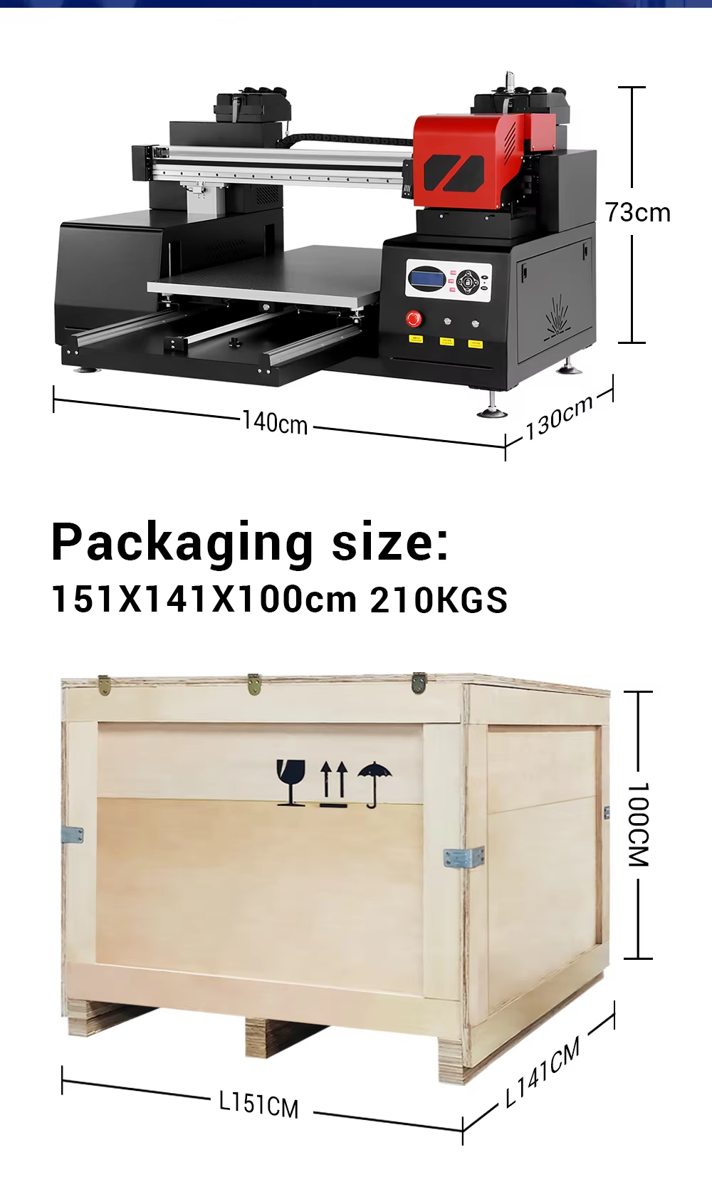 Imprimante UV 6090 PRO - Impression UV LED Grand Format 60x90cm - A1+ Multicolore CMYK+Blanc+Vernis