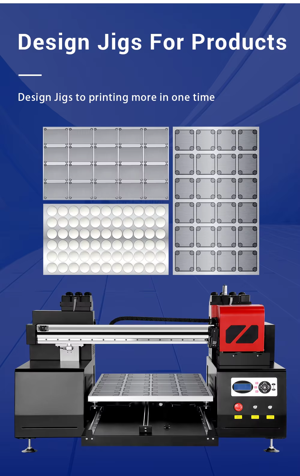 Imprimante UV 6090 PRO - Impression UV LED Grand Format 60x90cm - A1+ Multicolore CMYK+Blanc+Vernis