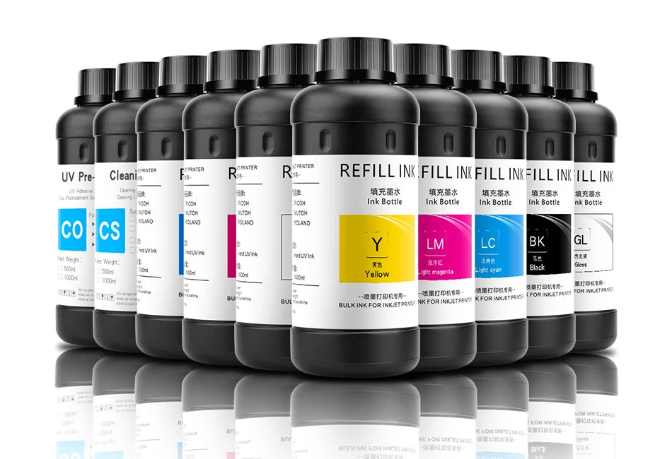 4x500ml LED UV Ink For Epson 1390