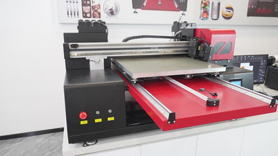 Imprimante UV 6090 PRO - Impression UV LED Grand Format 60x90cm - A1+ Multicolore CMYK+Blanc+Vernis